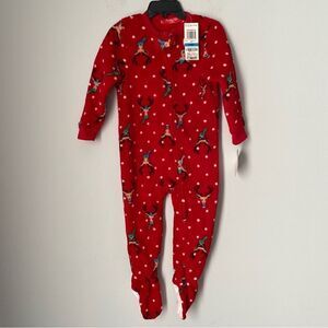 Macy’s Kids Zipper Closing One Piece Sleeping Pajamas size XS (4-5)